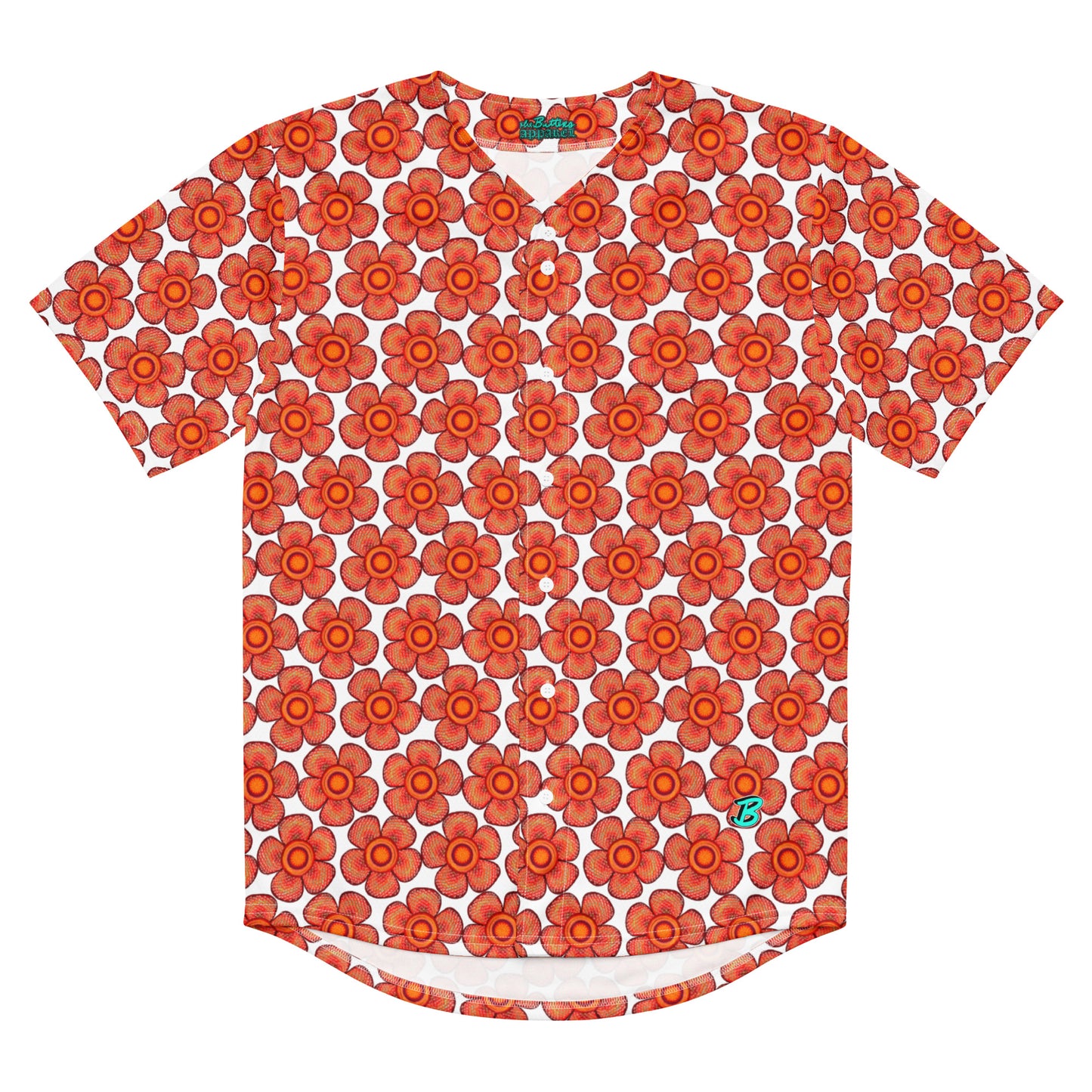 Arnoldii Rafflesia / Corpse Flower (White) | Baseball Jersey, Moisture Wicking, UPF 50+ [Sizes 2XS-6XL] {FREE SHIPPING}