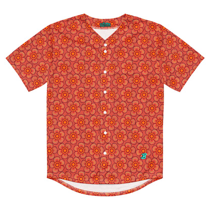 Arnoldii Rafflesia / Corpse Flower (Orange) | Baseball Jersey, Moisture Wicking, UPF 50+ [Sizes 2XS-6XL] {FREE SHIPPING}