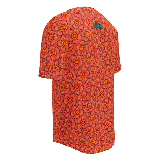 Arnoldii Rafflesia / Corpse Flower (Orange) | Baseball Jersey, Moisture Wicking, UPF 50+ [Sizes 2XS-6XL] {FREE SHIPPING}