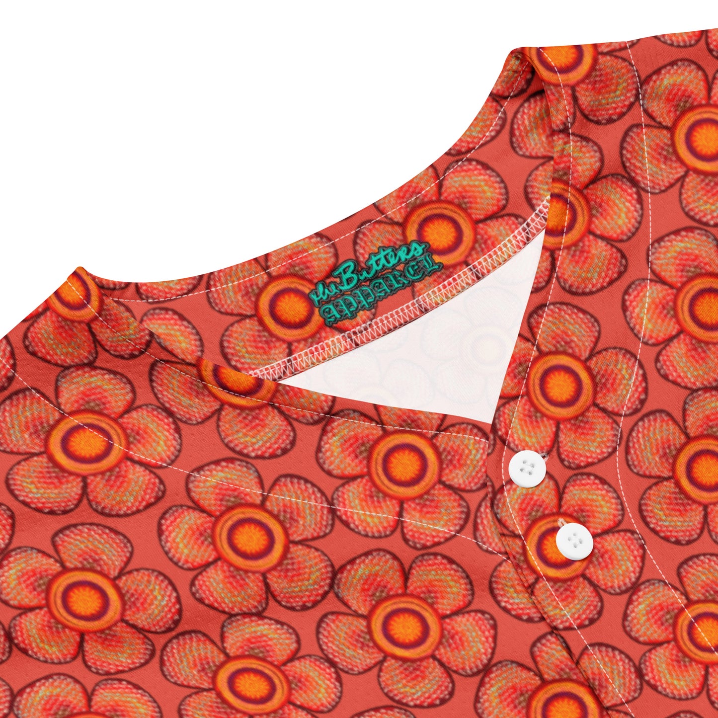 Arnoldii Rafflesia / Corpse Flower (Orange) | Baseball Jersey, Moisture Wicking, UPF 50+ [Sizes 2XS-6XL] {FREE SHIPPING}