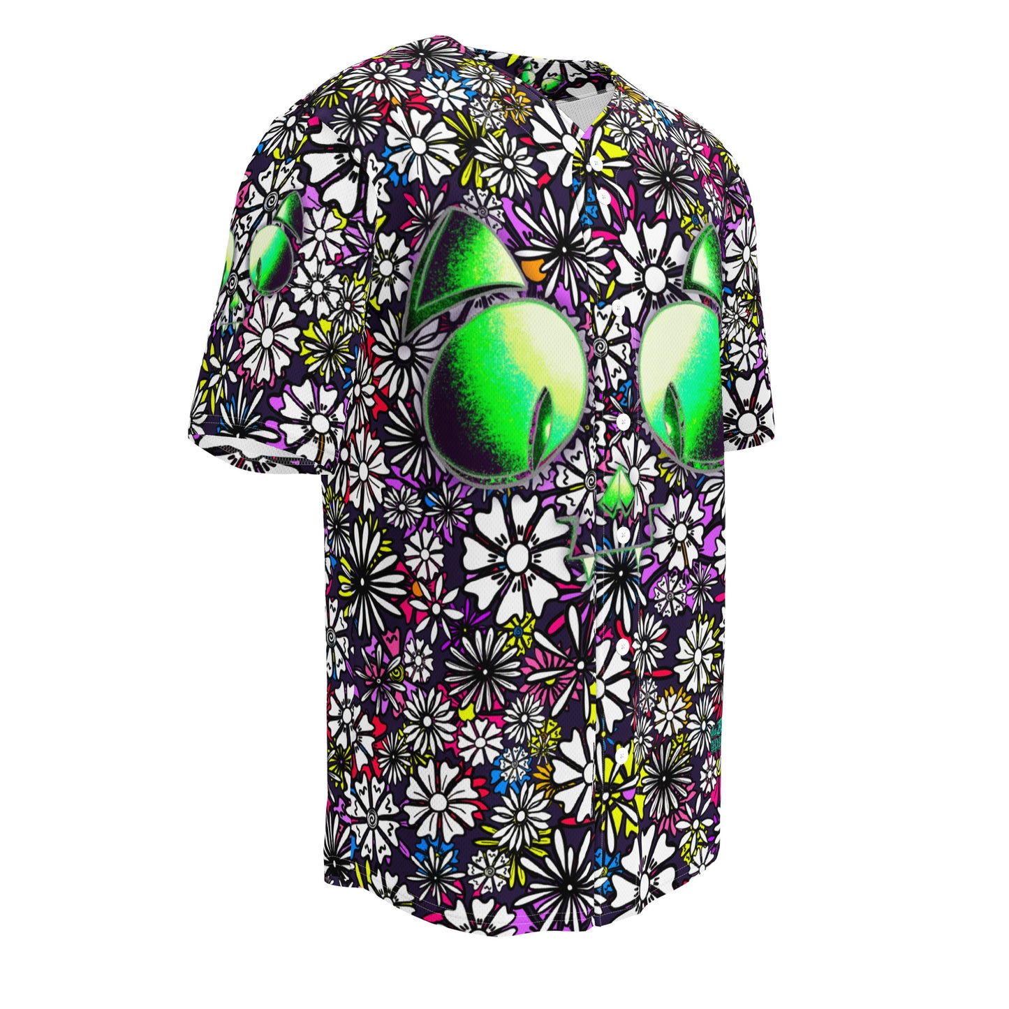 Skelecat X Forbidden Flower | Basebal Jersey, Moisture Wicking, UPF 50+ [Sizes 2XS-6XL] {FREE SHIPPING}