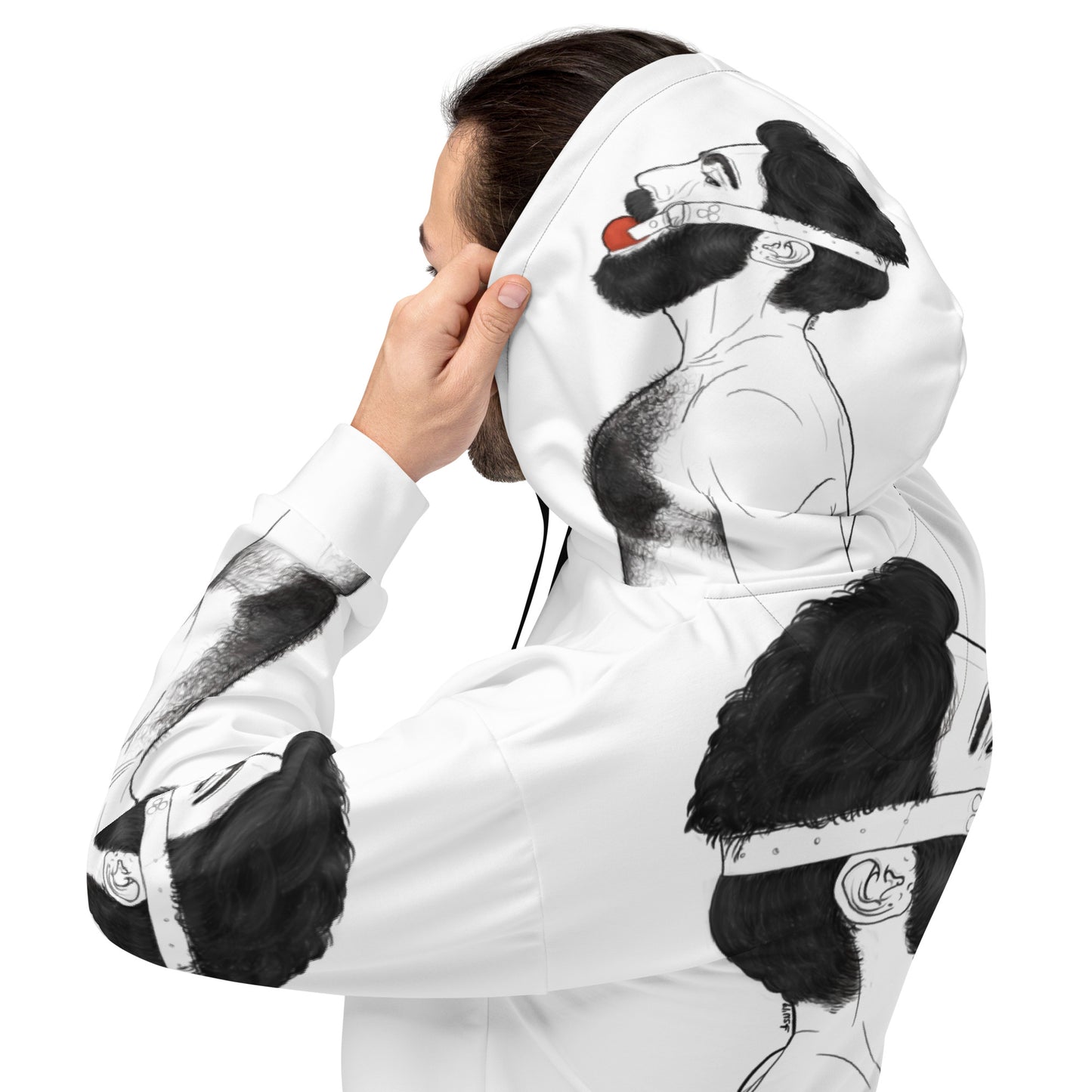 Gag (WHITE) | All-Over Print Fleece Bunny Hug Hoodie Totes Chill [Sizes 2XS-6XL] [FREE SHIPPING] The Butters Apparel X BYGKYD