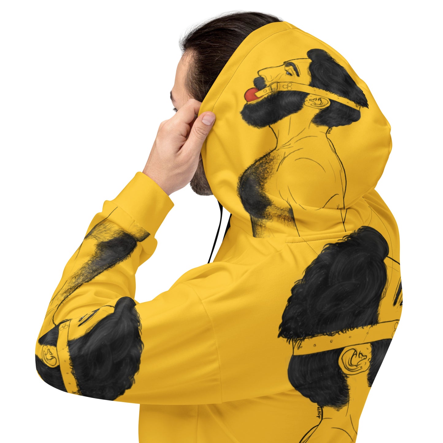 Gag (YELLOW) | All-Over Print Fleece Bunny Hug Hoodie Totes Chill [Sizes 2XS-6XL] [FREE SHIPPING] The Butters Apparel X BYGKYD