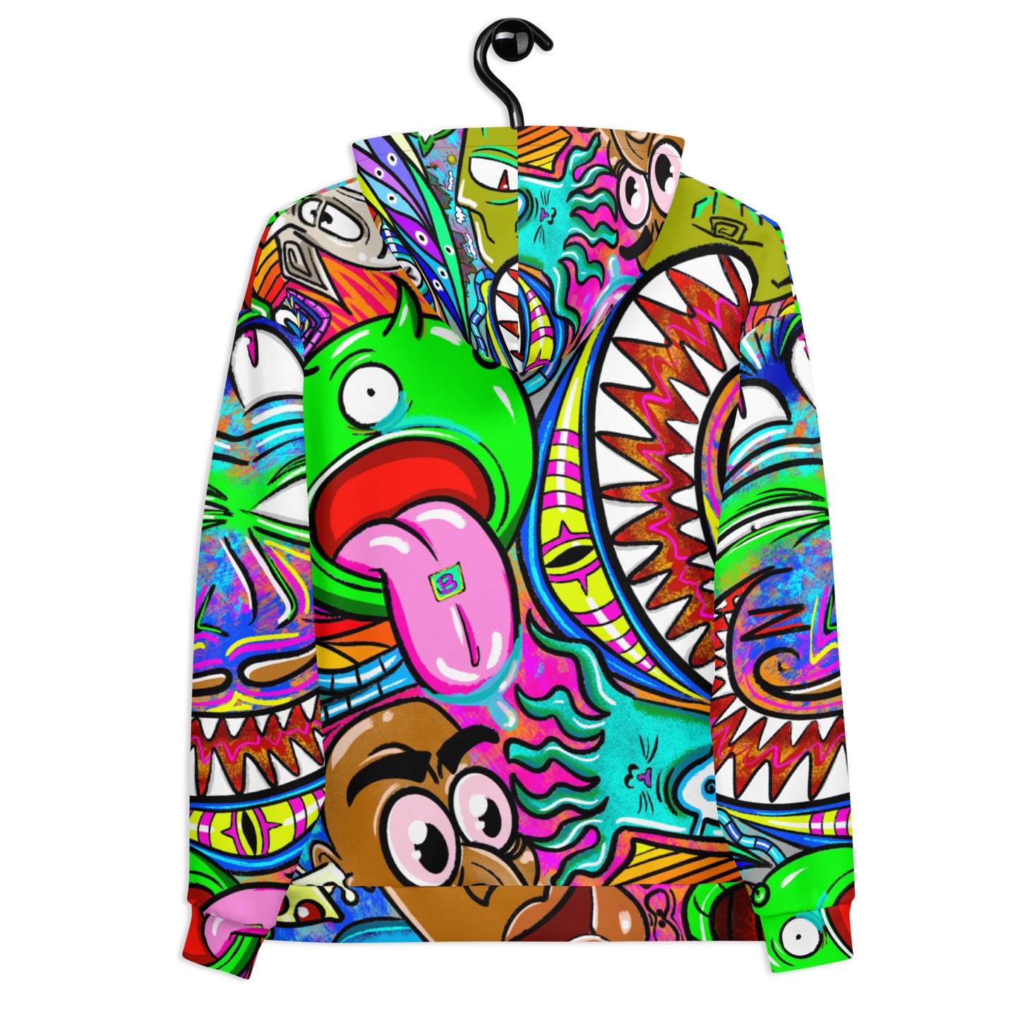 Psychedelia | All-Over Print  Fleece Bunny Hug Hoodie Totes Chill Loose Fit Unisex [Sizes 2XS-6X] [FREE SHIPPING]