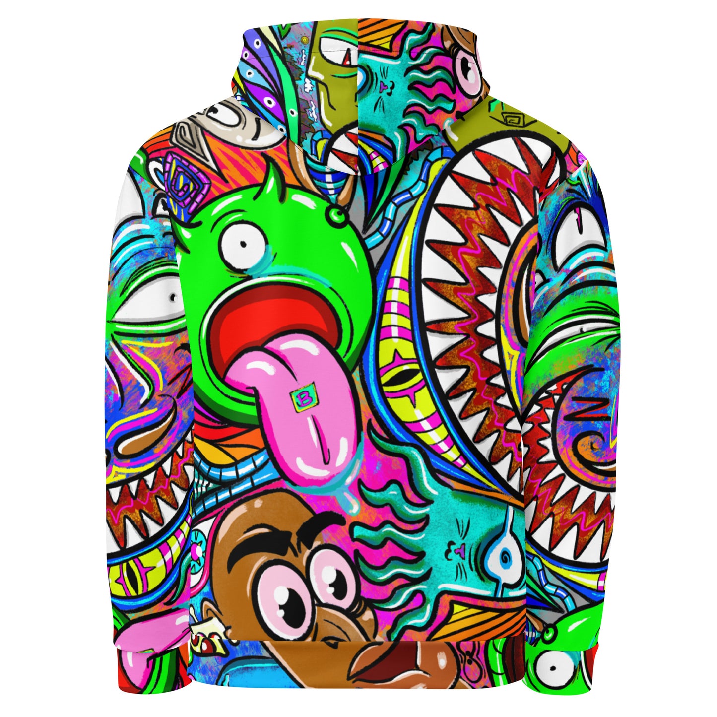 Psychedelia | All-Over Print  Fleece Bunny Hug Hoodie Totes Chill Loose Fit Unisex [Sizes 2XS-6X] [FREE SHIPPING]