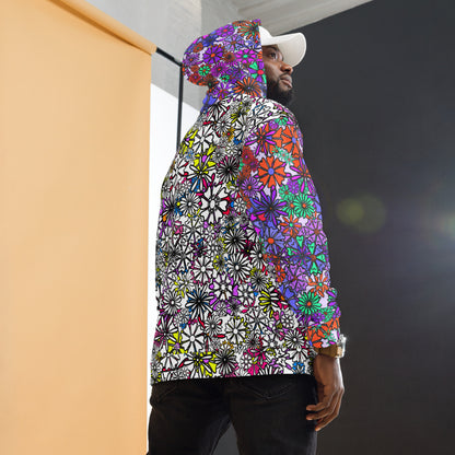 Forbidden Flower {WHITE/PURPLE} | All-Over Print  Fleece Bunny Hug Hoodie Totes Chill Loose Fit Unisex [Sizes 2XS-6X] [FREE SHIPPING]