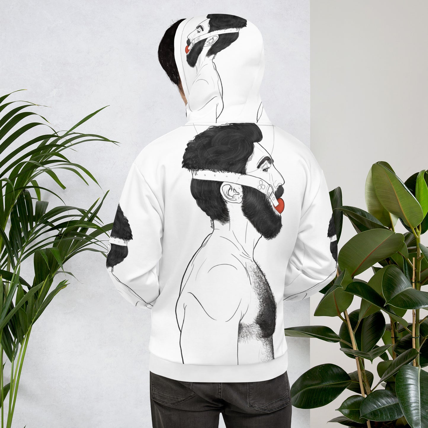 Gag (WHITE) | All-Over Print Fleece Bunny Hug Hoodie Totes Chill [Sizes 2XS-6XL] [FREE SHIPPING] The Butters Apparel X BYGKYD