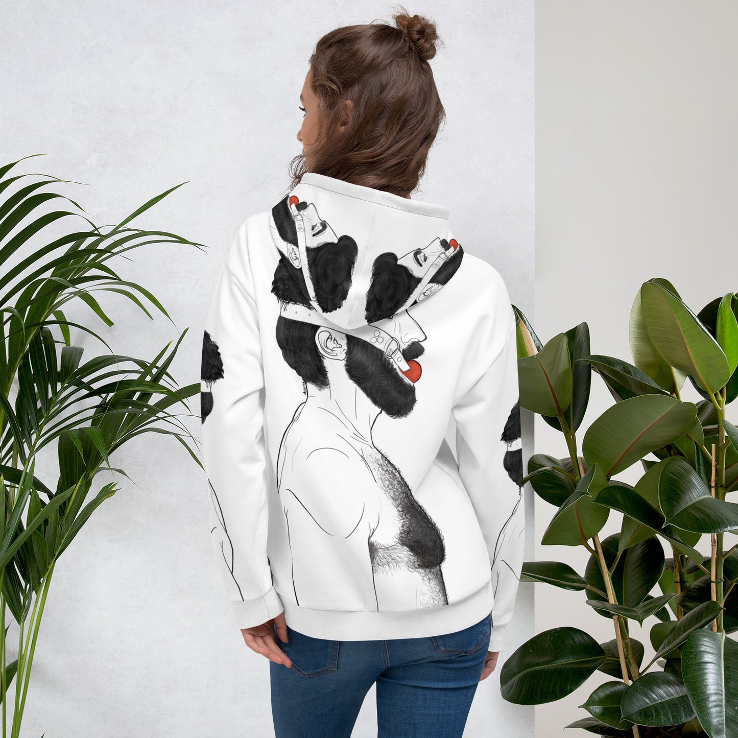 Gag (WHITE) | All-Over Print Fleece Bunny Hug Hoodie Totes Chill [Sizes 2XS-6XL] [FREE SHIPPING] The Butters Apparel X BYGKYD