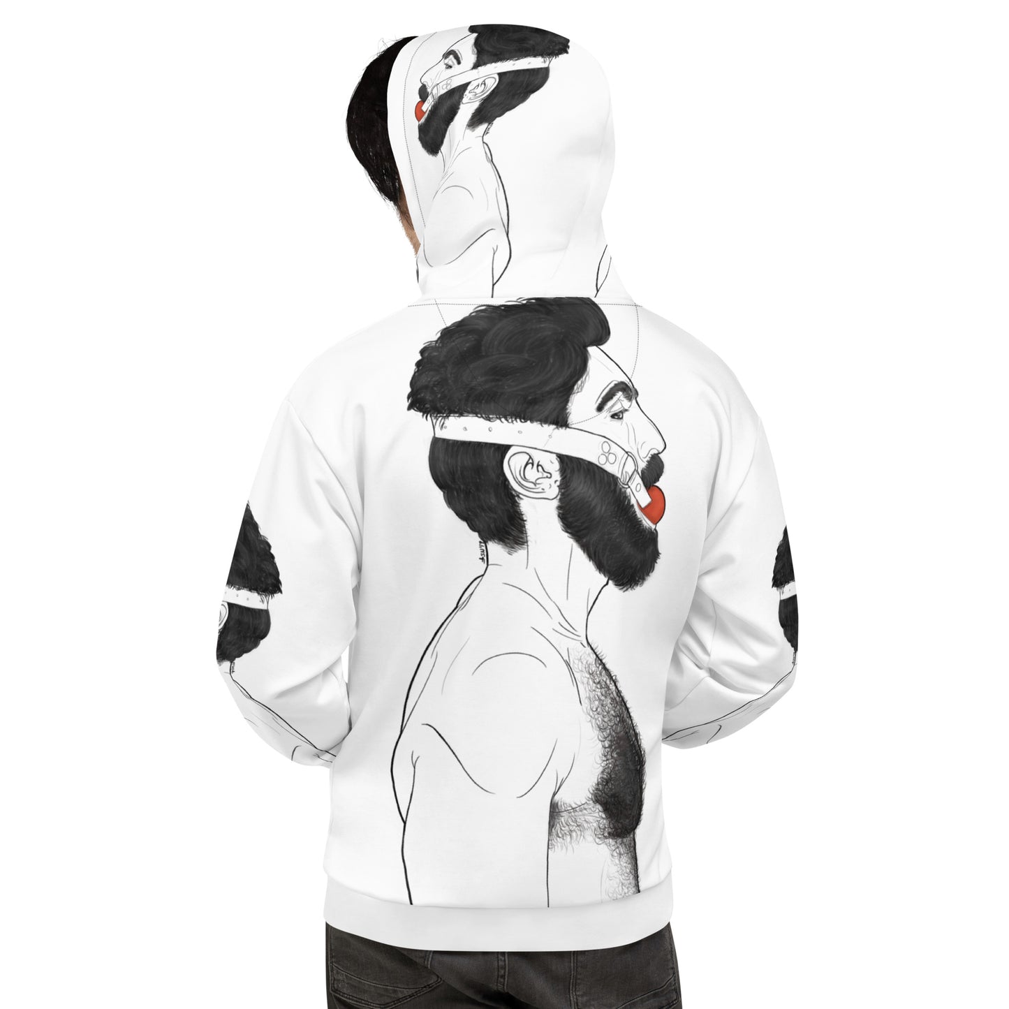 Gag (WHITE) | All-Over Print Fleece Bunny Hug Hoodie Totes Chill [Sizes 2XS-6XL] [FREE SHIPPING] The Butters Apparel X BYGKYD