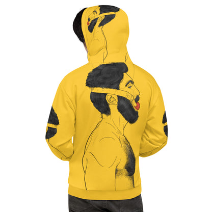 Gag (YELLOW) | All-Over Print Fleece Bunny Hug Hoodie Totes Chill [Sizes 2XS-6XL] [FREE SHIPPING] The Butters Apparel X BYGKYD