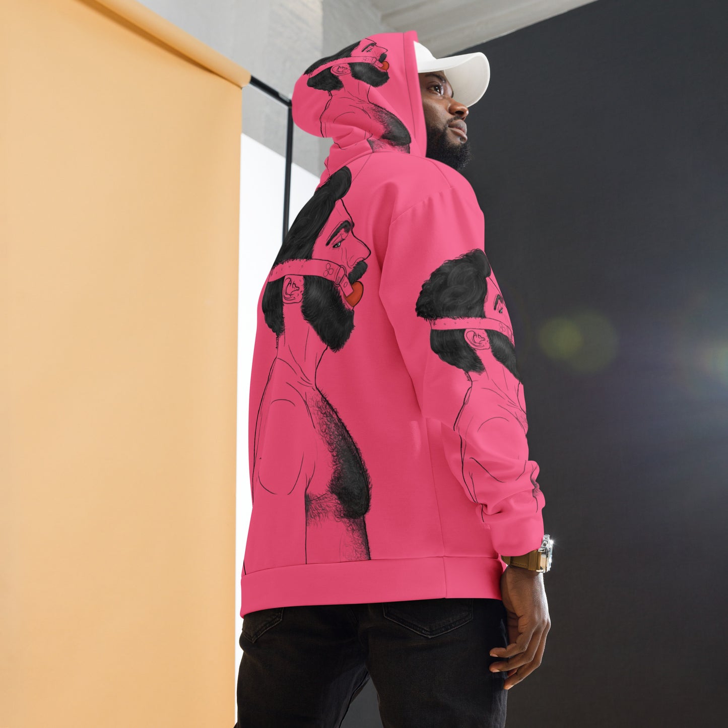 Gag (Brink Pink) | All-Over Print Fleece Bunny Hug Hoodie Totes Chill [Sizes 2XS-6XL] [FREE SHIPPING] The Butters Apparel X BYGKYD