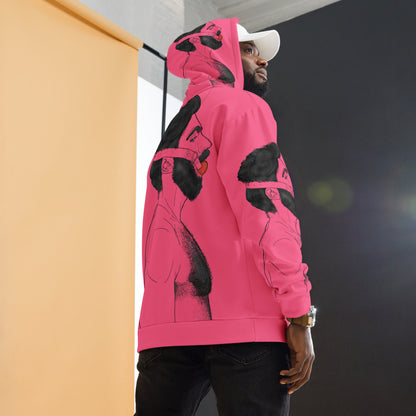 Gag (Brink Pink) | All-Over Print Fleece Bunny Hug Hoodie Totes Chill [Sizes 2XS-6XL] [FREE SHIPPING] The Butters Apparel X BYGKYD