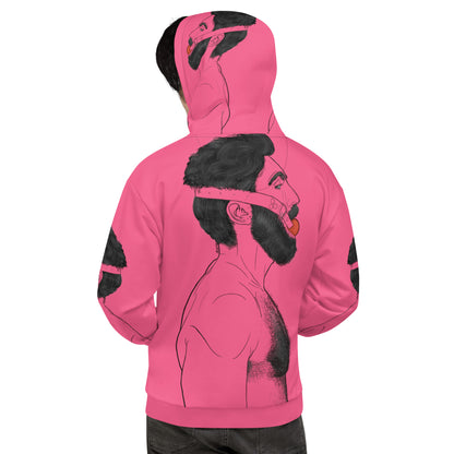 Gag (Brink Pink) | All-Over Print Fleece Bunny Hug Hoodie Totes Chill [Sizes 2XS-6XL] [FREE SHIPPING] The Butters Apparel X BYGKYD