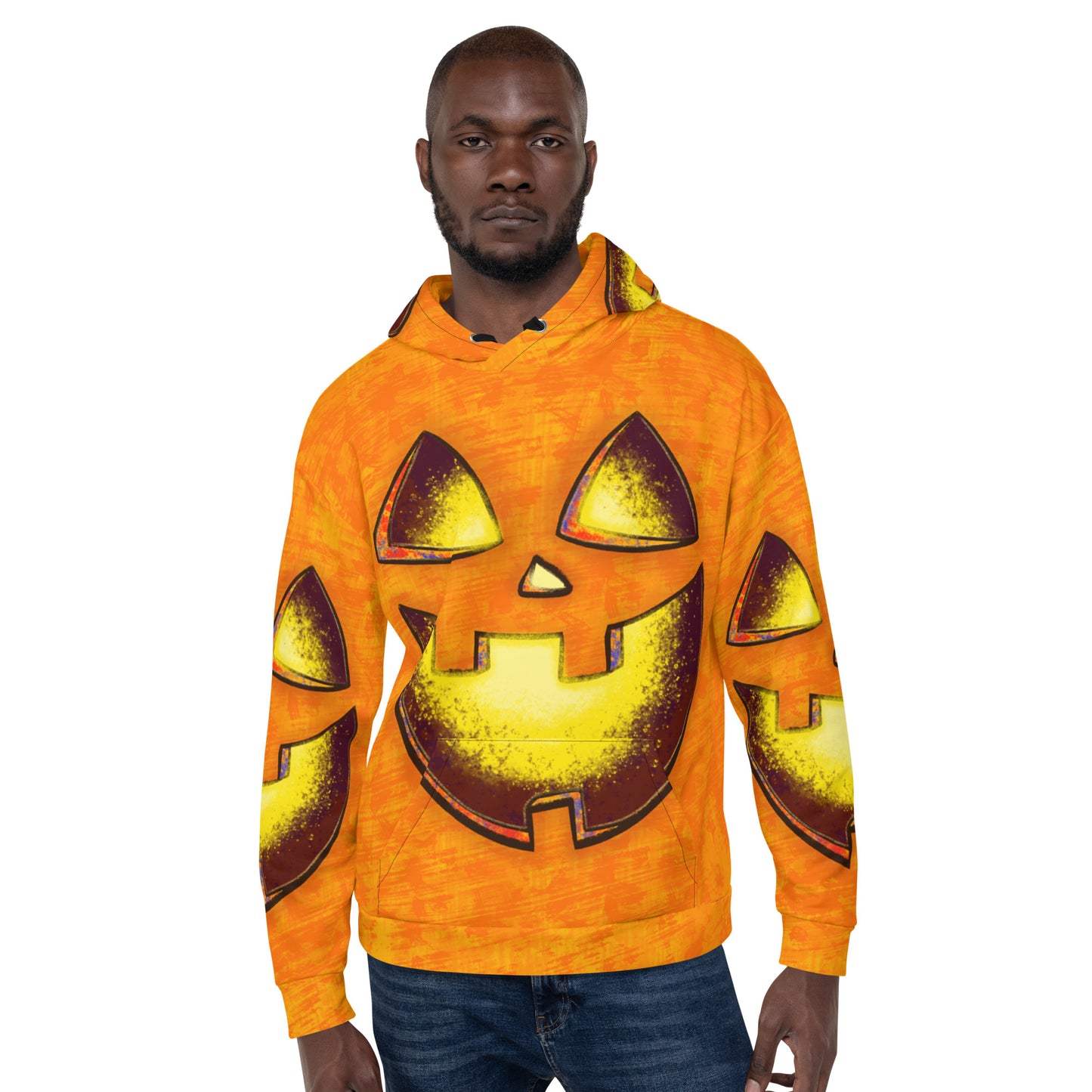 Mr. Spookington | All-Over Print  Fleece Bunny Hug Hoodie Totes Chill Loose Fit Unisex [Sizes 2XS-6X] [FREE SHIPPING]