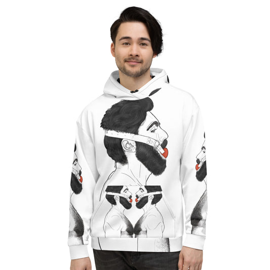 Gag (WHITE) | All-Over Print Fleece Bunny Hug Hoodie Totes Chill [Sizes 2XS-6XL] [FREE SHIPPING] The Butters Apparel X BYGKYD