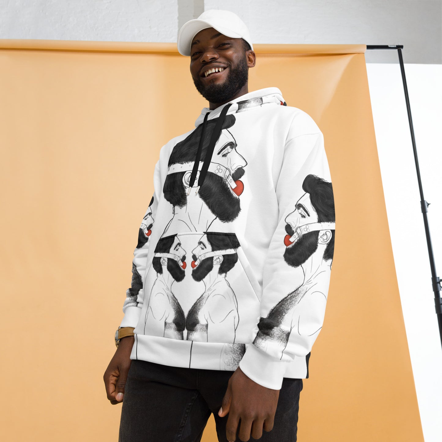 Gag (WHITE) | All-Over Print Fleece Bunny Hug Hoodie Totes Chill [Sizes 2XS-6XL] [FREE SHIPPING] The Butters Apparel X BYGKYD