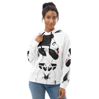 Gag (WHITE) | All-Over Print Fleece Bunny Hug Hoodie Totes Chill [Sizes 2XS-6XL] [FREE SHIPPING] The Butters Apparel X BYGKYD