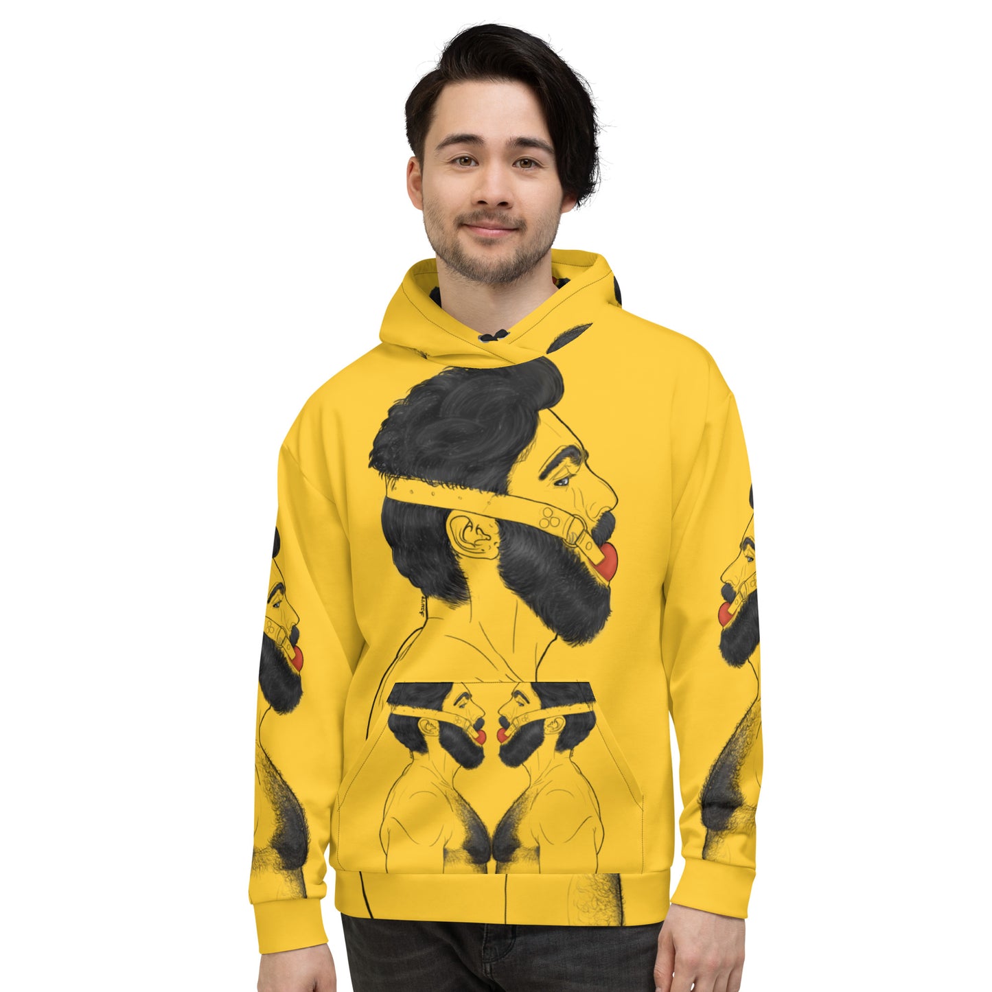 Gag (YELLOW) | All-Over Print Fleece Bunny Hug Hoodie Totes Chill [Sizes 2XS-6XL] [FREE SHIPPING] The Butters Apparel X BYGKYD