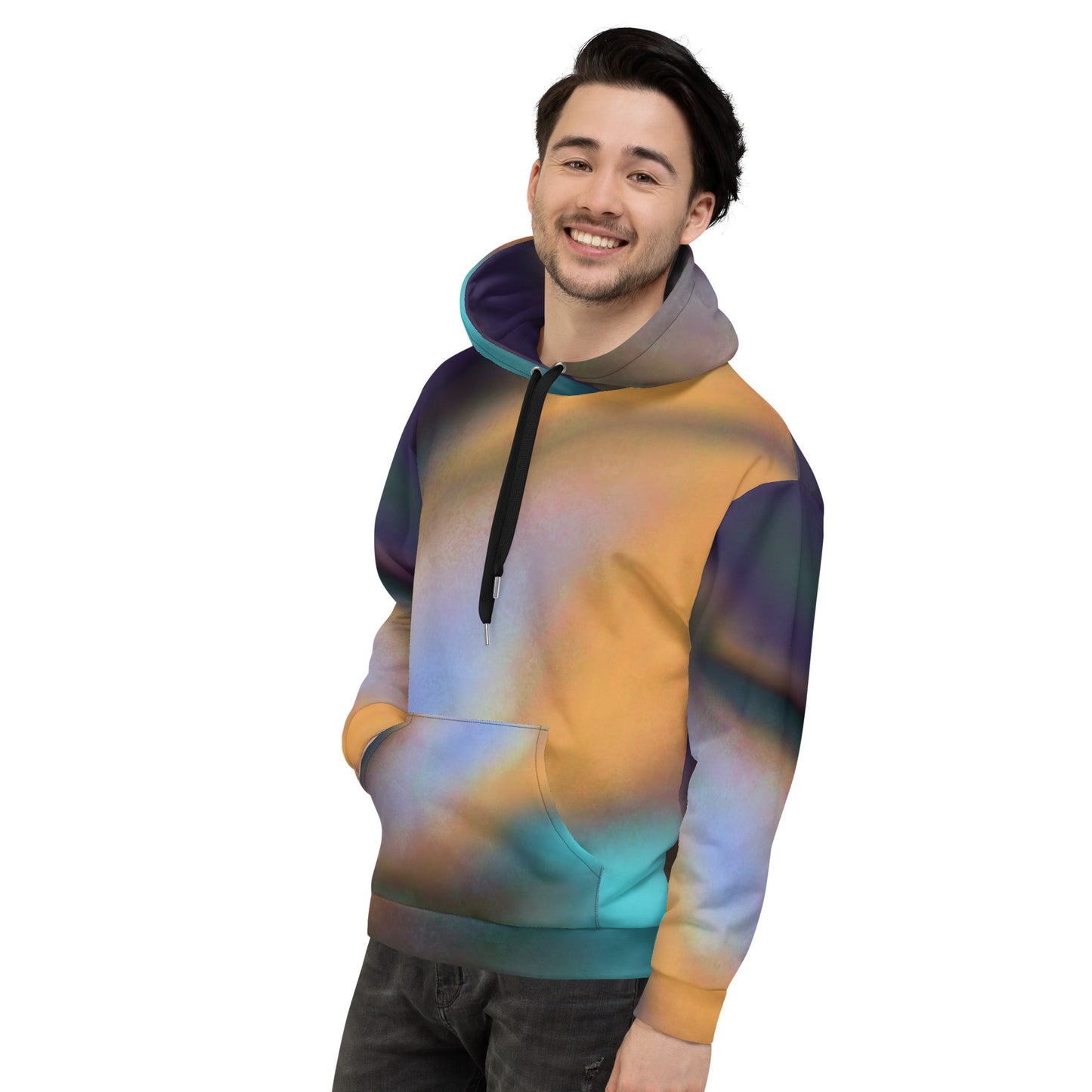 abstract1_1 | All-Over Print Fleece Bunny Hug Hoodie Totes Chill Loose Fit Unisex [Sizes 2XS-6X] [FREE SHIPPING]