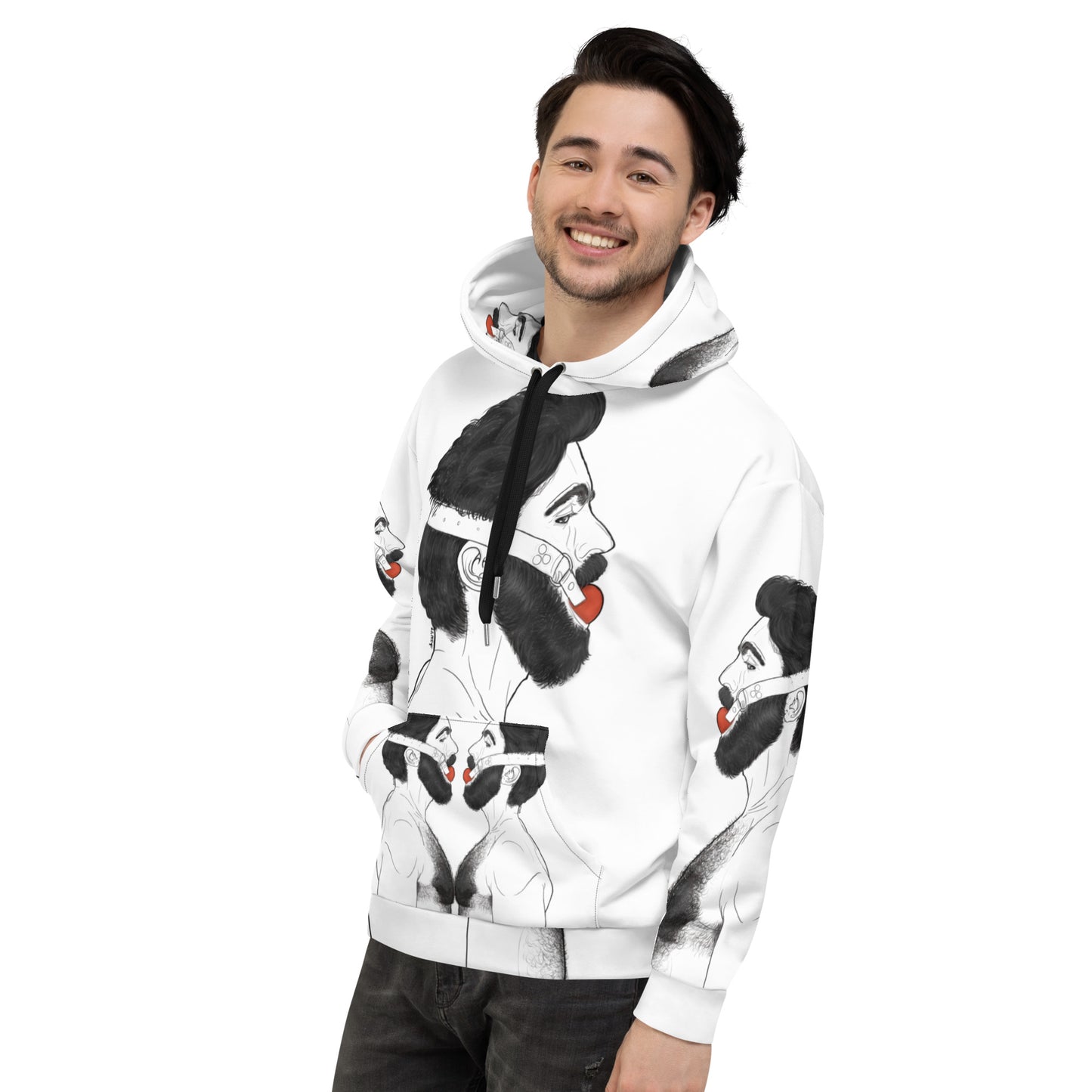 Gag (WHITE) | All-Over Print Fleece Bunny Hug Hoodie Totes Chill [Sizes 2XS-6XL] [FREE SHIPPING] The Butters Apparel X BYGKYD