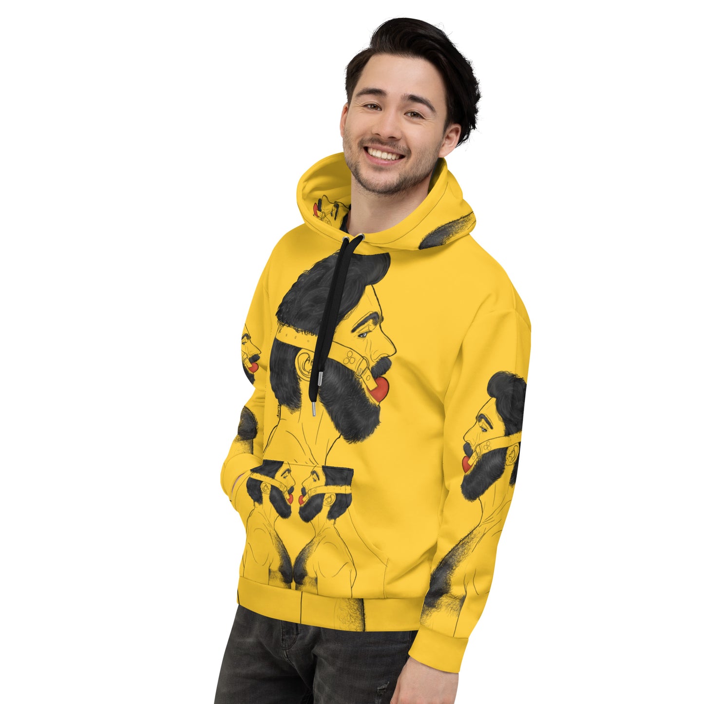 Gag (YELLOW) | All-Over Print Fleece Bunny Hug Hoodie Totes Chill [Sizes 2XS-6XL] [FREE SHIPPING] The Butters Apparel X BYGKYD