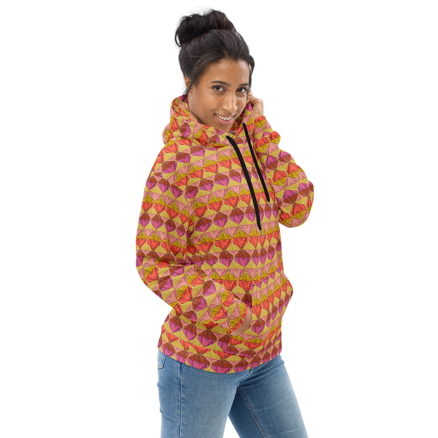 Sa Fluer {Sunset} Fleece Bunny Hug Hoodie Totes Chill Loose Fit Unisex All-Over Print [Sizes 2XS-6X] [FREE SHIPPING]