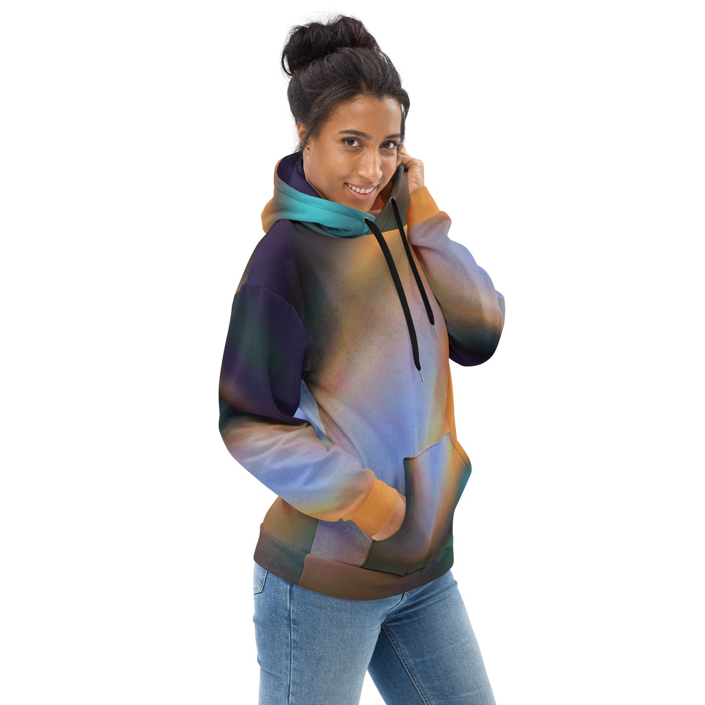 abstract1_1 | All-Over Print Fleece Bunny Hug Hoodie Totes Chill Loose Fit Unisex [Sizes 2XS-6X] [FREE SHIPPING]