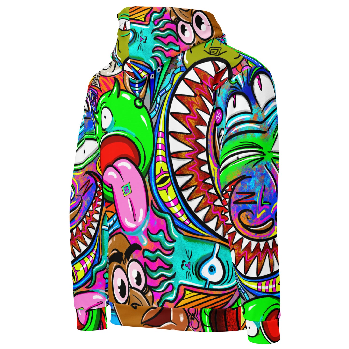 Psychadelia | All-Over Print  Fleece Bunny Hug Hoodie Totes Chill Loose Fit Unisex [Sizes 2XS-6X] [FREE SHIPPING]