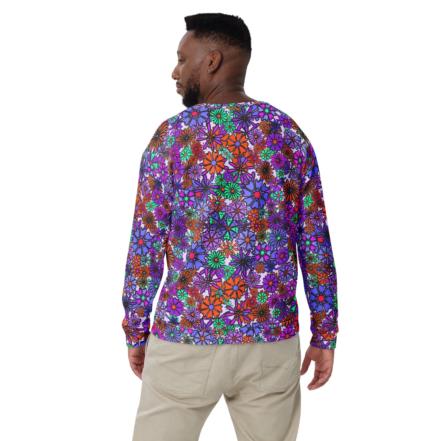 Forbidden Flower {Original Purple} - Extra Comfy Sweatshirt w Fleece Inside (Sizes 2X-6X) [FREE SHIPPING]