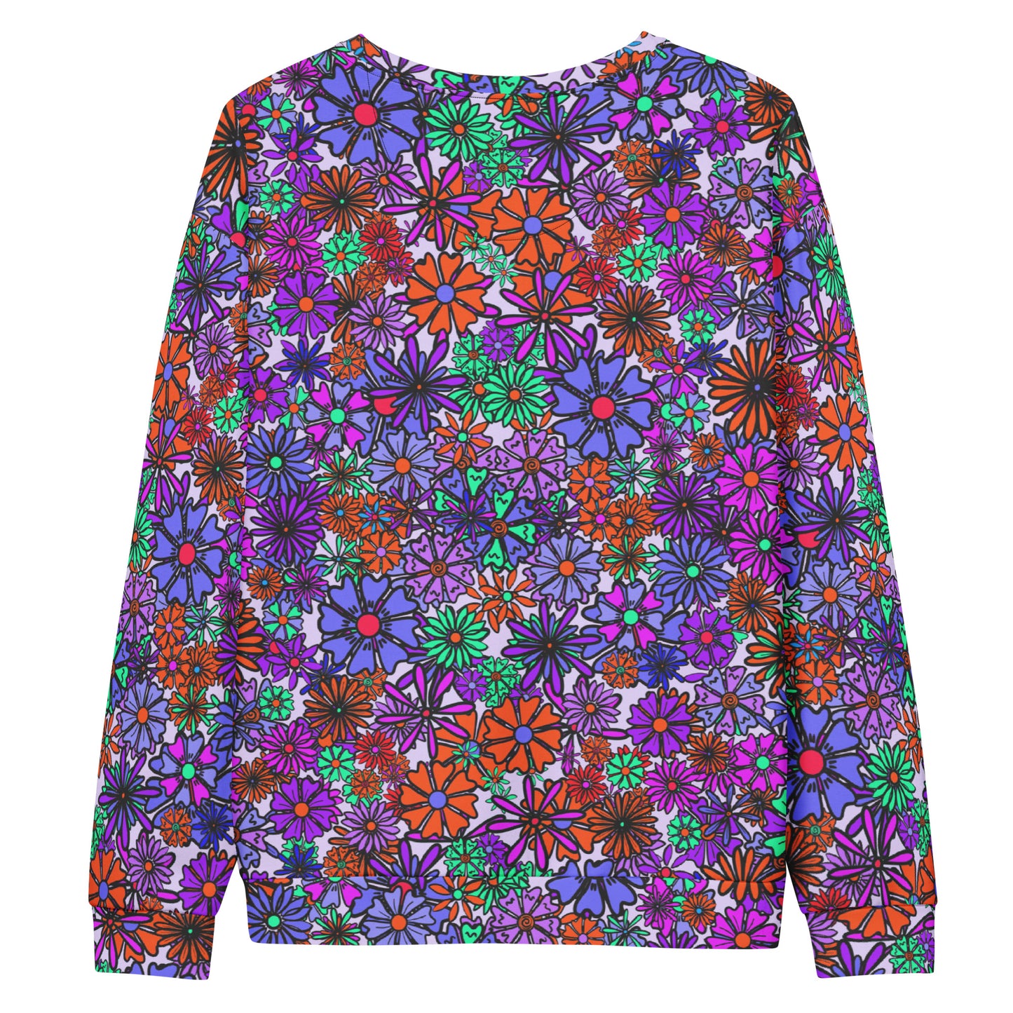 Forbidden Flower {Original Purple} - Extra Comfy Sweatshirt w Fleece Inside (Sizes 2X-6X) [FREE SHIPPING]