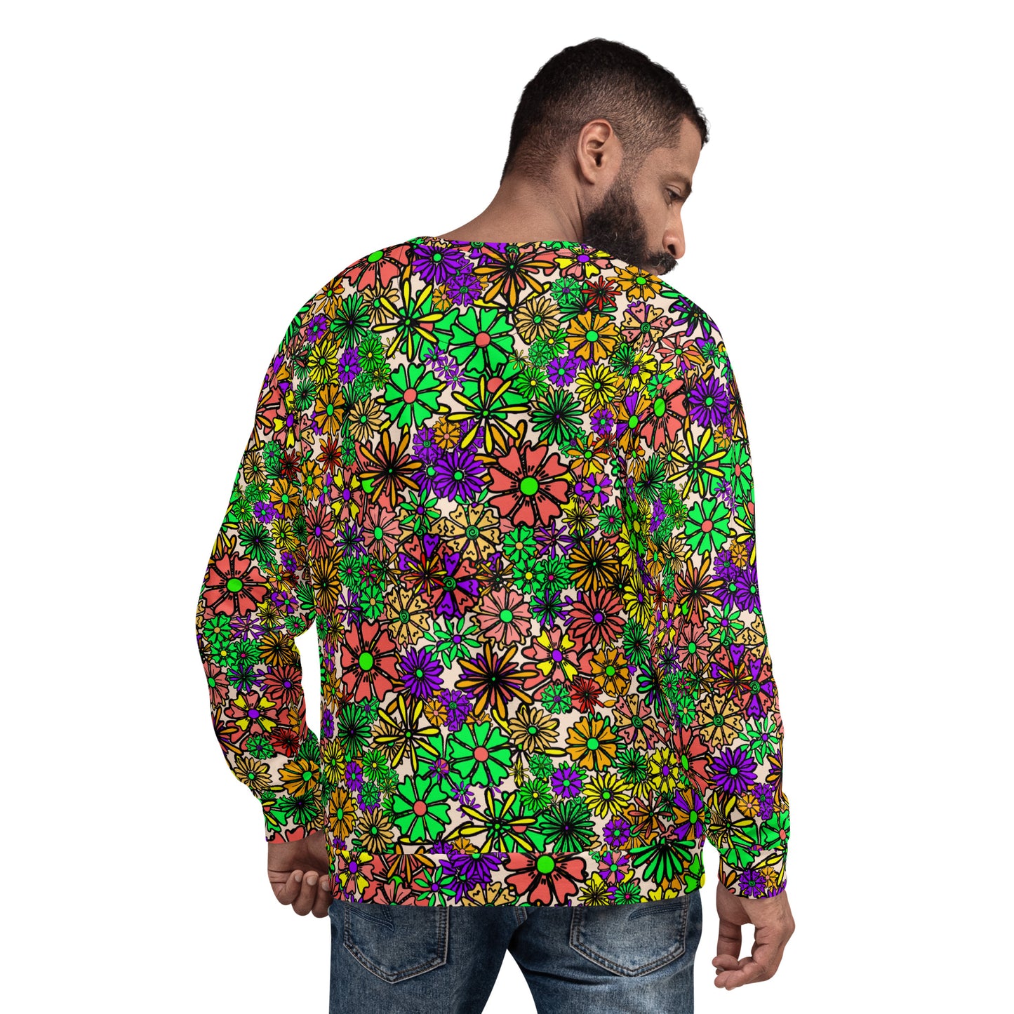 Forbidden Flower {Green} - Extra Comfy Sweatshirt w Fleece Inside (Sizes 2X-6X) [FREE SHIPPING]