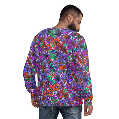 Forbidden Flower {Original Purple} - Extra Comfy Sweatshirt w Fleece Inside (Sizes 2X-6X) [FREE SHIPPING]