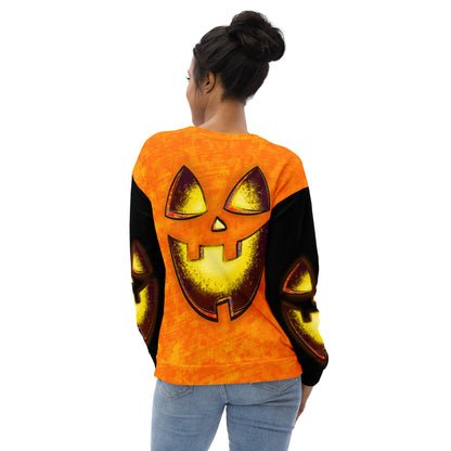 Mr Spookington (Two-Tone) - Extra Comfy Sweatshirt w Fleece Inside (Sizes 2X-6X) [FREE SHIPPING]