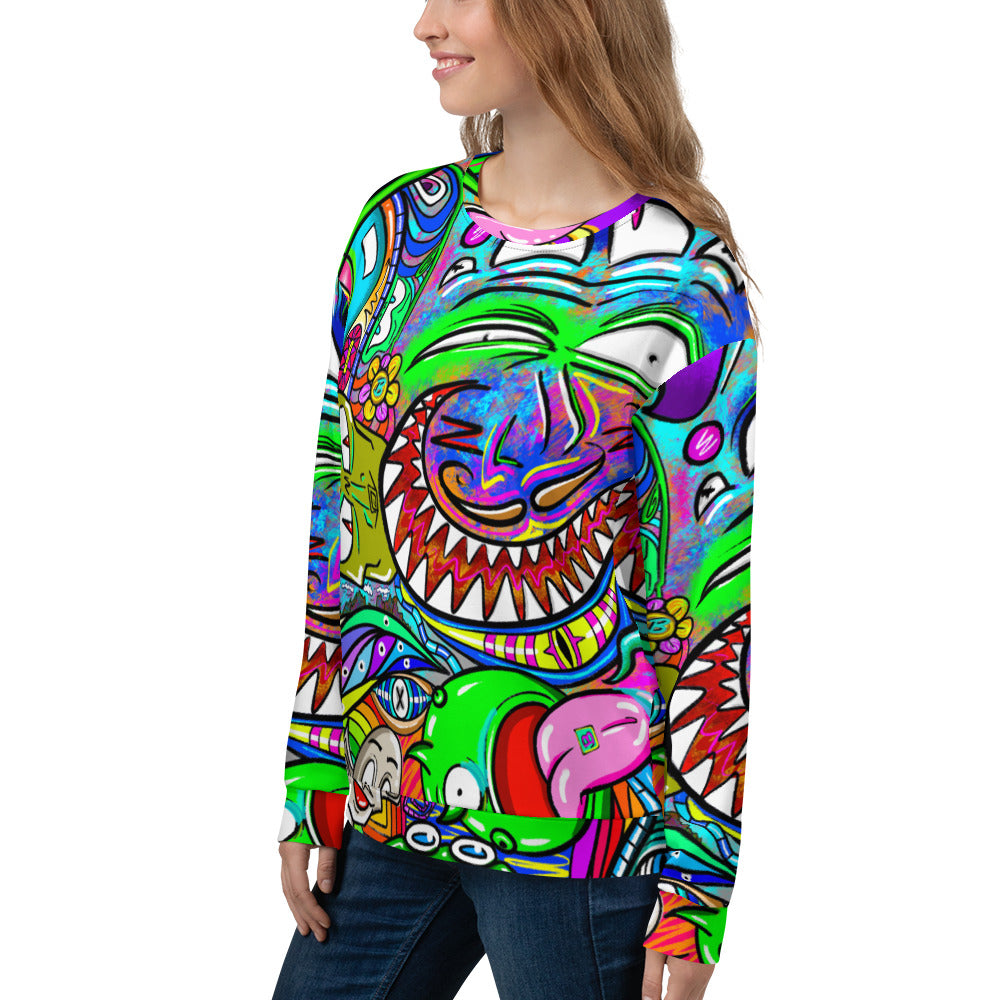 Psychadelia - Extra Comfy Sweatshirt w Fleece Inside (Sizes 2X-6X) [FREE SHIPPING]