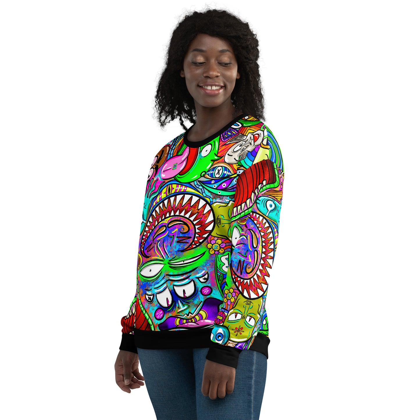 Psychadelia - Extra Comfy Sweatshirt w Fleece Inside (Sizes 2X-6X) [FREE SHIPPING]