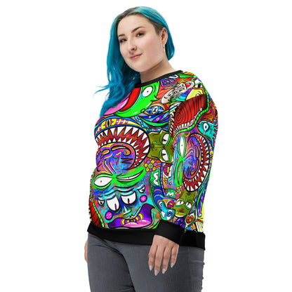 Psychadelia - Extra Comfy Sweatshirt w Fleece Inside (Sizes 2X-6X) [FREE SHIPPING]