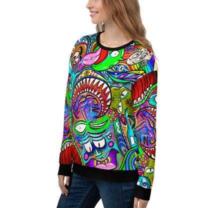 Psychadelia - Extra Comfy Sweatshirt w Fleece Inside (Sizes 2X-6X) [FREE SHIPPING]