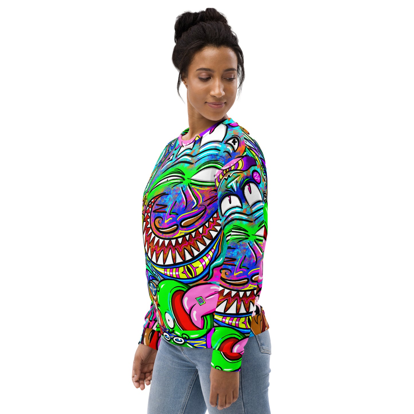 Psychadelia (FULL TRIP) - Extra Comfy Sweatshirt w Fleece Inside (Sizes 2X-6X) [FREE SHIPPING]