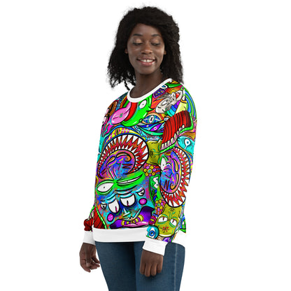 Psychadelia - Extra Comfy Sweatshirt w Fleece Inside (Sizes 2X-6X) [FREE SHIPPING]