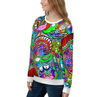 Psychadelia - Extra Comfy Sweatshirt w Fleece Inside (Sizes 2X-6X) [FREE SHIPPING]