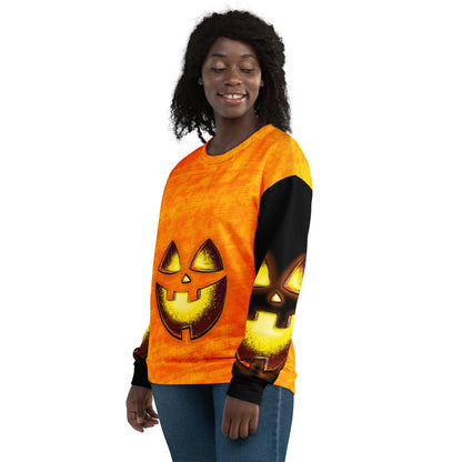 Mr Spookington (Two-Tone) - Extra Comfy Sweatshirt w Fleece Inside (Sizes 2X-6X) [FREE SHIPPING]