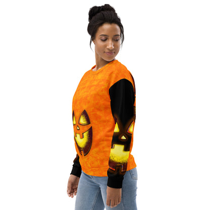 Mr Spookington (Two-Tone) - Extra Comfy Sweatshirt w Fleece Inside (Sizes 2X-6X) [FREE SHIPPING]