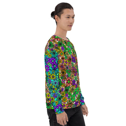 Forbidden Flower {Blue/Green} - Extra Comfy Sweatshirt w Fleece Inside (Sizes 2X-6X)