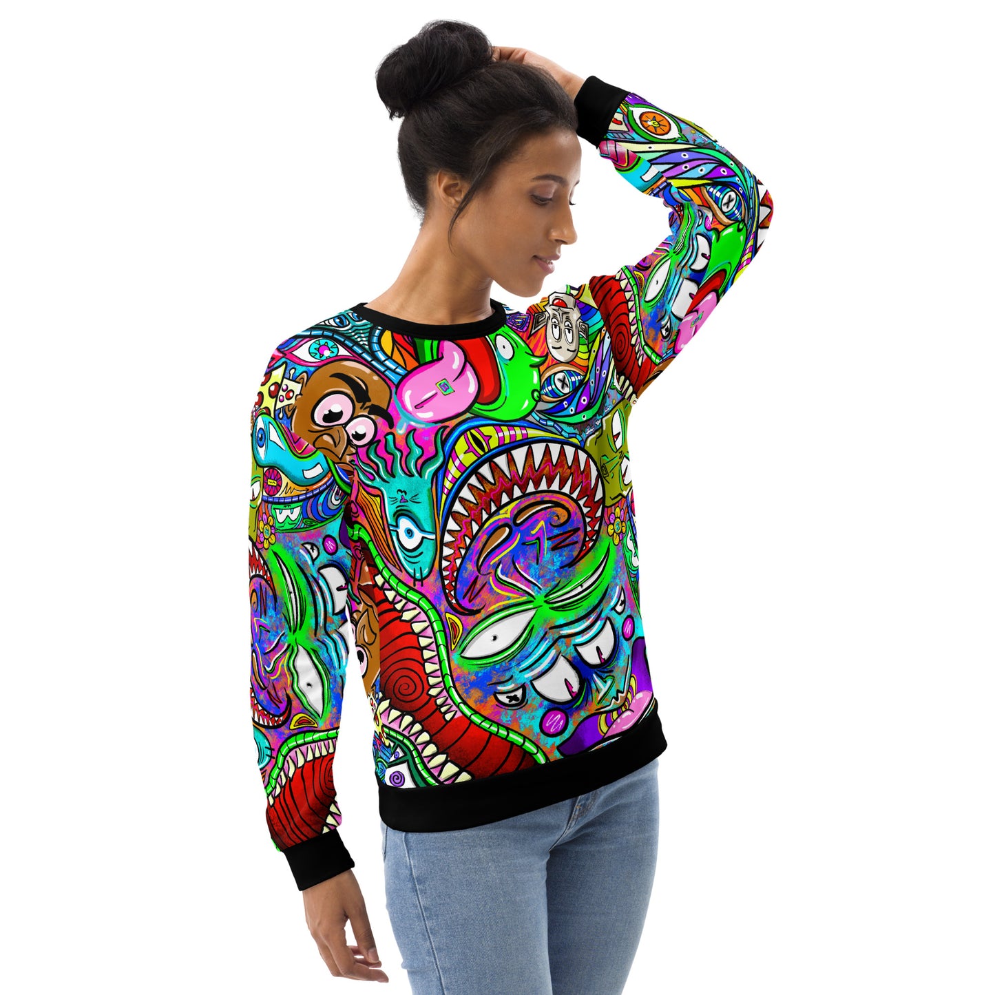 Psychadelia - Extra Comfy Sweatshirt w Fleece Inside (Sizes 2X-6X) [FREE SHIPPING]