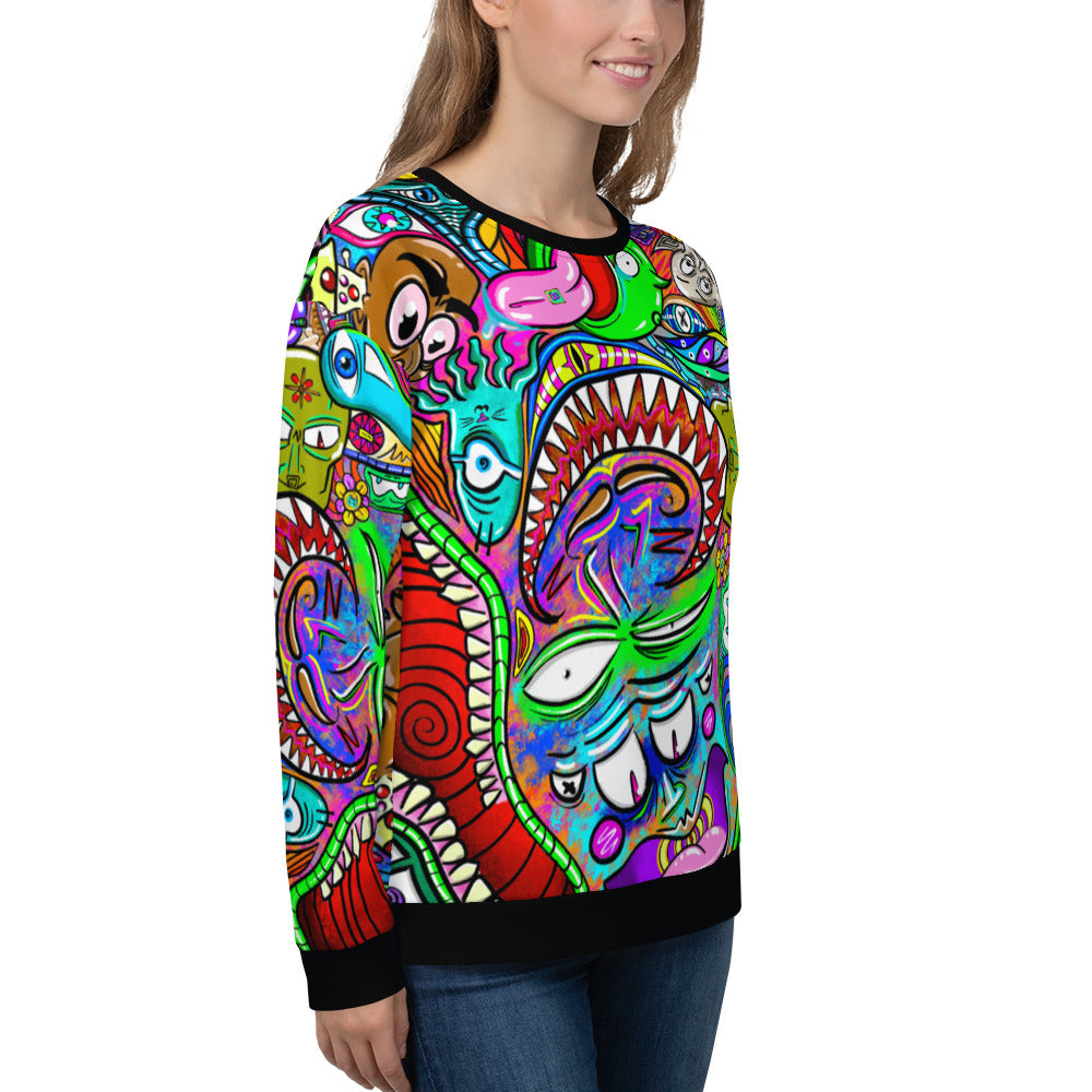 Psychadelia - Extra Comfy Sweatshirt w Fleece Inside (Sizes 2X-6X) [FREE SHIPPING]