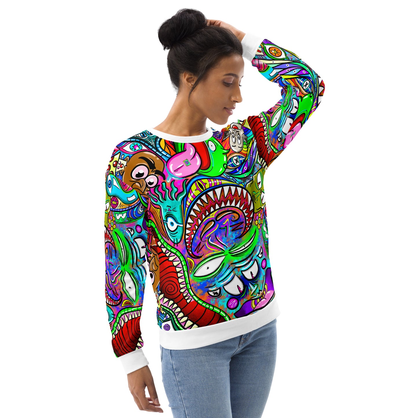 Psychadelia - Extra Comfy Sweatshirt w Fleece Inside (Sizes 2X-6X) [FREE SHIPPING]