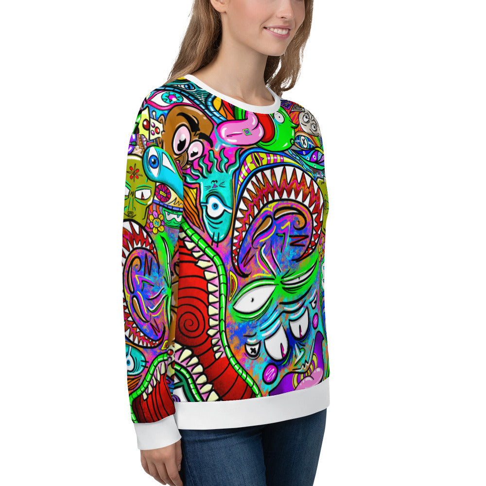 Psychadelia - Extra Comfy Sweatshirt w Fleece Inside (Sizes 2X-6X) [FREE SHIPPING]