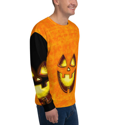 Mr Spookington (Two-Tone) - Extra Comfy Sweatshirt w Fleece Inside (Sizes 2X-6X) [FREE SHIPPING]