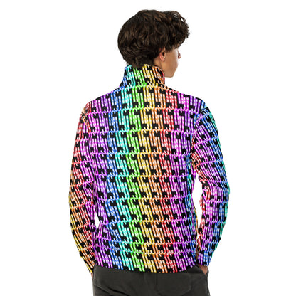 Candy Cane Explosion (Black) | Unisex Track Jacket [Sizes XS-6XL] [FREE SHIPPING]