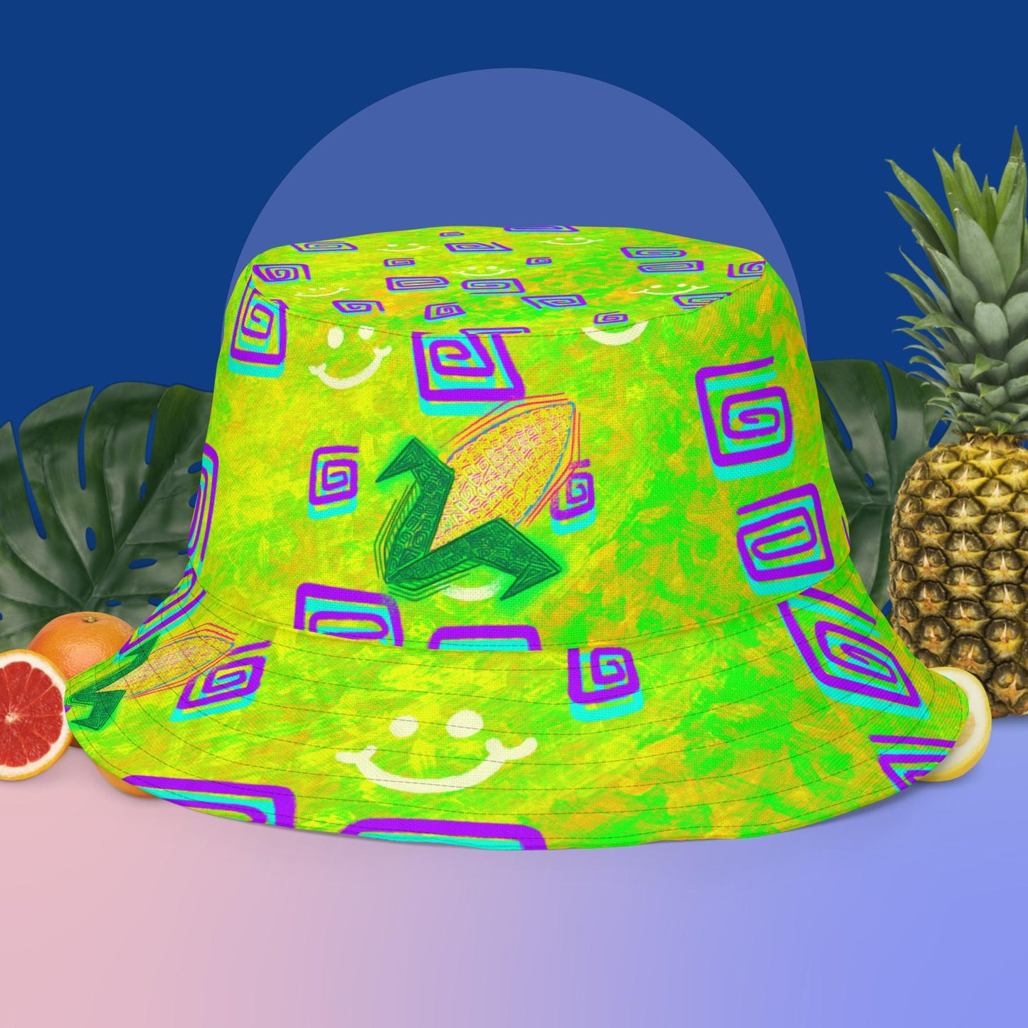 Feelin' Corny - All-Over Print Reversible bucket hat